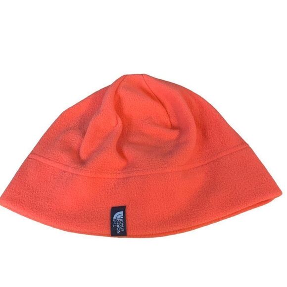 The North Face One Size Fits All Orange Polar Fleece Beanie - UNISEX - Picture 1 of 5